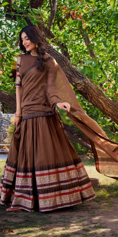LNB 1902 Red Color Chanderi Plain With Zari Weaving Work Lehenga Choli Wedding, Party, Festive, Events Etc. Delivery 4-6 Working Days Rs 2099 | Lehenga, Bollywood Lehenga, Creative Lehenga, Designer Lehenga, Embroidered Lehenga, Party Wear Lehenga