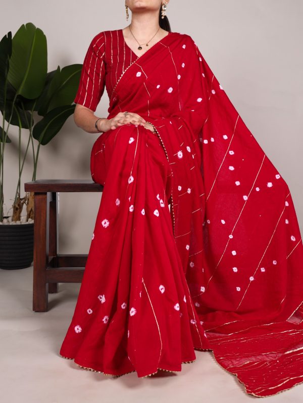 YNF 7503 Red Color Viscose chanderi Sequins zari gota patti Saree Casual, Wedding, Festive, Events . Expected Delivery  4-6 Working Days @1499/- only                                                                                | Sarees, Bollywood Sarees, Creative Sarees, Designer Sarees, Embroidered Sarees, Ethnic Saree, Modern Digital sarees, Party Wear Sarees