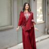 BE 349 Red Color Air Tex Chinon Sequence Embroidered Work Salwar Suit Casual, Wedding, Festive, Events . Expected Delivery  4-6 Working Days @1999/- only      | Jump Suits, Salwar suit, Casual Suits, Creative suits, Designer Suits, Palazzo Suits, Party Wear Suits, Patiala Suits, Straight Suits