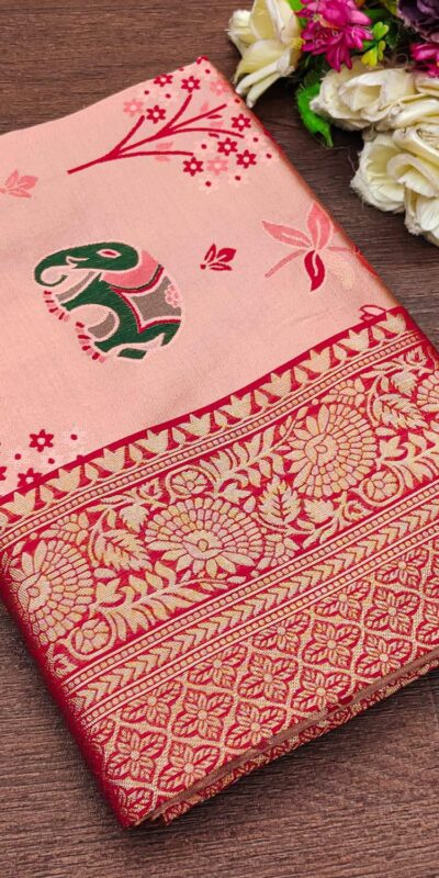 KP 6004 Red Soft Lichi Silk Jacquard Work With Designer Work Saree. Grab it for ₹1499. Delivery 4-6 Working Days. Shop now. | Sarees, Bollywood Sarees, Creative Sarees, Designer Sarees, Embroidered Sarees, Ethnic Saree, Modern Digital sarees, Party Wear Sarees