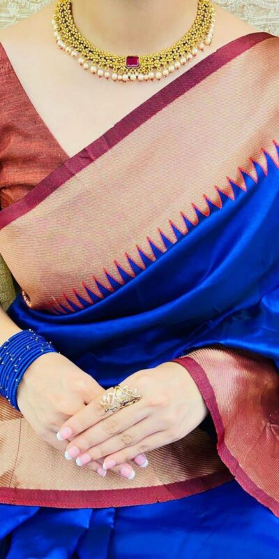 KP 3053 Royal Blue Soft Lichi Silk With Lace Jacquard Border Saree Work. Grab it for ₹1449. Delivery 4-6 Working Days. Shop now. | Sarees, Bollywood Sarees, Creative Sarees, Designer Sarees, Embroidered Sarees, Ethnic Saree, Modern Digital sarees, Party Wear Sarees