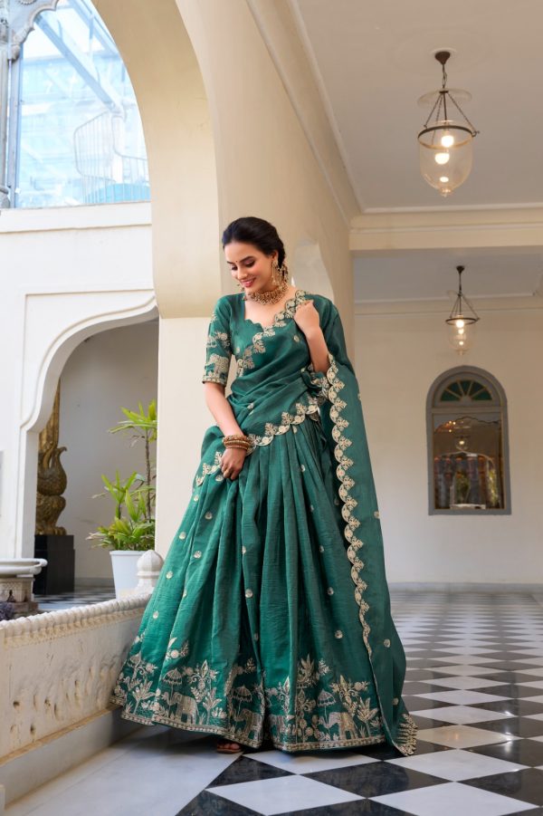 LNB 1435 Teal Sequins Work & Embroidery Work Lehenga Choli in Gold Crush. Exclusive Offer ₹3399. Delivery 4-6 Working Days. Shop now. | Lehenga, Bollywood Lehenga, Creative Lehenga, Designer Lehenga, Embroidered Lehenga, Party Wear Lehenga