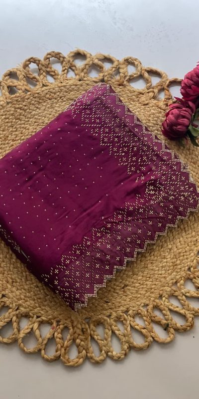 DF 3467 Wine Color Jimmy Choo Full Zarkhan Diamond Work Saree Casual, Wedding, Festive, Events . Expected Delivery  4-6 Working Days @2099/- only                                                                                | Sarees, Bollywood Sarees, Creative Sarees, Designer Sarees, Embroidered Sarees, Ethnic Saree, Modern Digital sarees, Party Wear Sarees