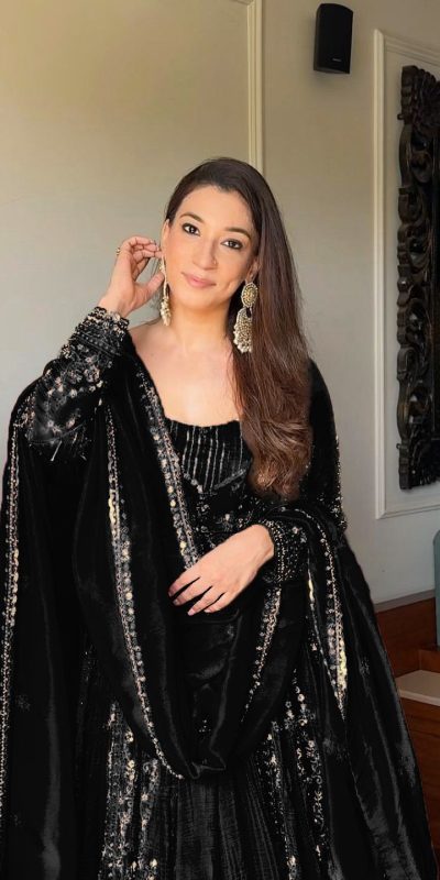 VLM 297 Black Crunchy Silk with Lace Work & Embroidery Work Gown . Introductory Price ₹2499. Delivery 4-6 Working Days. Shop now. | Gowns, Bollywood Gowns, Creative Gowns, Designer Gowns, Embroidered Gowns, Party Wear Gowns