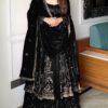 VLM 297 Black Crunchy Silk with Lace Work & Embroidery Work Gown . Introductory Price ₹2499. Delivery 4-6 Working Days. Shop now. | Gowns, Bollywood Gowns, Creative Gowns, Designer Gowns, Embroidered Gowns, Party Wear Gowns