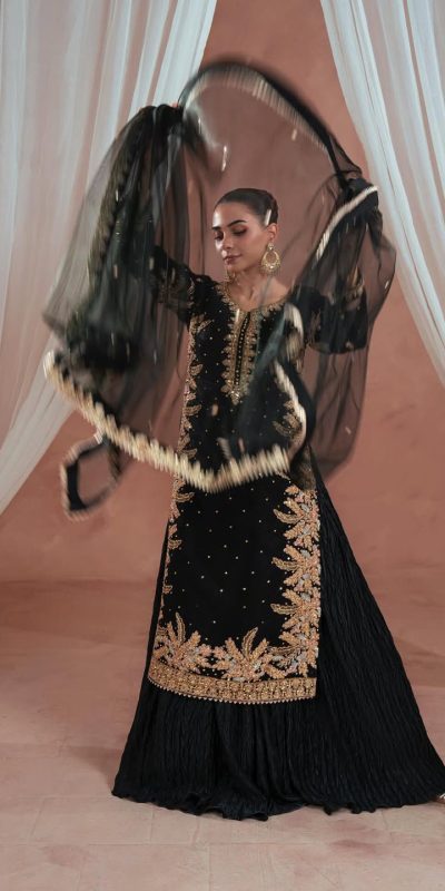 KF 1705 Black Fuax Georgette With Embroidery Work Salwar Suit . Wedding, Party, Festive, Events, Deal ₹2049. Delivery 4-6 Working Days. Shop now. | Jump Suits, Tops & Bottoms, Track Suits, Salwar suit, Casual Suits, Creative suits, Designer Suits, Palazzo Suits, Party Wear Suits, Patiala Suits, Straight Suits, Trendy Wear