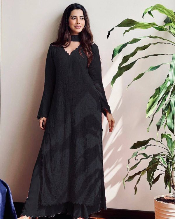 BE 170 Black Color Georgette Thread Embroidery Salwar Suit Wedding, Party, Festive events, etc.  Expected Delivery  4-6 Working Days @1999/- | Salwar suit, Casual Suits, Creative suits, Designer Suits, Palazzo Suits, Party Wear Suits, Patiala Suits, Straight Suits