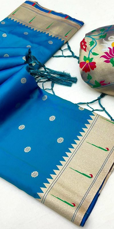 MB 150 Blue A Pethani silk Saree Perfect for Wedding, Party, Baisakhi, Reception, Traditional Day – . Affordable Price ₹2549. Delivery 4-6 Working | Sarees, Bollywood Sarees, Creative Sarees, Designer Sarees, Embroidered Sarees, Ethnic Saree, Modern Digital sarees, Party Wear Sarees