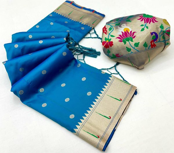 MB 150 Blue A Pethani silk Saree Perfect for Wedding, Party, Baisakhi, Reception, Traditional Day – . Affordable Price ₹2549. Delivery 4-6 Working | Sarees, Bollywood Sarees, Creative Sarees, Designer Sarees, Embroidered Sarees, Ethnic Saree, Modern Digital sarees, Party Wear Sarees