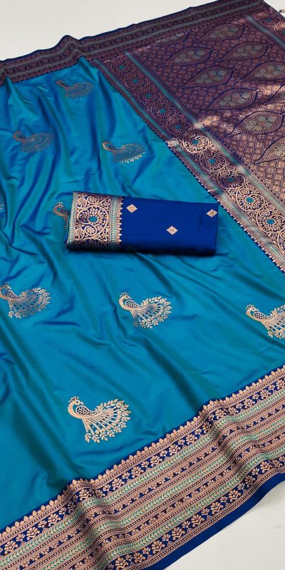 MB Morni Blue in Soft Silk Zari Work & Lace Work Saree . Wedding, Party, Festive, Events, Grab it for ₹2099. Delivery 4-6 Working Days. Shop now. | Sarees, Bollywood Sarees, Creative Sarees, Designer Sarees, Embroidered Sarees, Ethnic Saree, Modern Digital sarees, Party Wear Sarees
