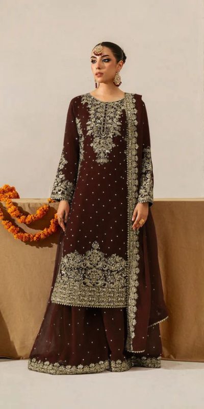 RTC 5901 Brown Faux Georgette Salwar Suit Perfect for Wedding, Party, Raksha Bandhan, Eid, Pooja –. Introductory Price ₹2449. Delivery 4-6 Working Days. | Jump Suits, Salwar suit, Casual Suits, Creative suits, Designer Suits, Palazzo Suits, Party Wear Suits, Patiala Suits, Straight Suits
