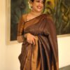 KP 4040 Brown Soft Lichi Silk Saree Perfect for Wedding, Party, Ethnic Day, Raksha Bandhan, Temple Visit – . Exclusive Offer ₹1299. Delivery 4-6 Working D | Sarees, Bollywood Sarees, Creative Sarees, Designer Sarees, Embroidered Sarees, Ethnic Saree, Modern Digital sarees, Party Wear Sarees