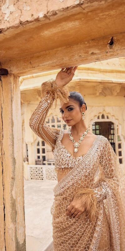 DF 3466 Cream Butterfly Net With Embroidery Work & Sequins Work Saree . Introductory Price ₹1799. Delivery 4-6 Working Days. Shop now. | Sarees, Bollywood Sarees, Creative Sarees, Designer Sarees, Embroidered Sarees, Ethnic Saree, Modern Digital sarees, Party Wear Sarees