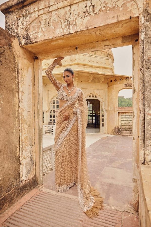 DF 3466 Cream Butterfly Net With Embroidery Work & Sequins Work Saree . Introductory Price ₹1799. Delivery 4-6 Working Days. Shop now. | Sarees, Bollywood Sarees, Creative Sarees, Designer Sarees, Embroidered Sarees, Ethnic Saree, Modern Digital sarees, Party Wear Sarees