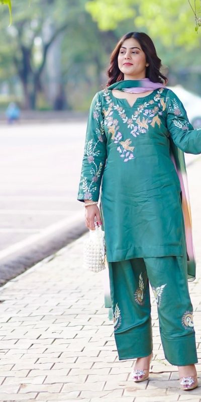 BE 367 Firozi French Crepe Embroidery Work Salwar Suit in . Wedding, Party, Festive, Events Now at just ₹1899. Delivery 4-6 Working Days. Shop now. | Jump Suits, Tops & Bottoms, Track Suits, Salwar suit, Casual Suits, Creative suits, Designer Suits, Palazzo Suits, Party Wear Suits, Patiala Suits, Straight Suits, Trendy Wear