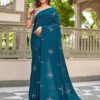 BT 1104 Firozi Natural silk with Thread Embroidery & Embroidery Work Saree . Now at just ₹1549. Delivery 4-6 Working Days. Shop now. | Sarees, Bollywood Sarees, Creative Sarees, Designer Sarees, Embroidered Sarees, Ethnic Saree, Modern Digital sarees, Party Wear Sarees