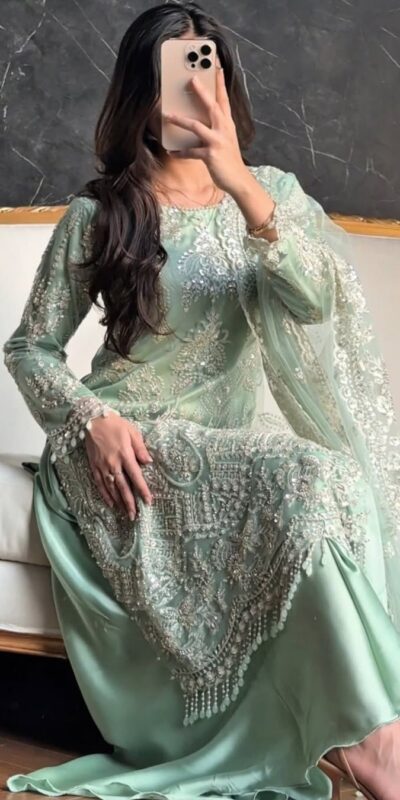 KF 1703 Firozi Soft Net with Lace Work & Embroidery Work Salwar Suit . Festive Deal ₹2049. Delivery 4-6 Working Days. Shop now. | Salwar suit, Casual Suits, Creative suits, Designer Suits, Palazzo Suits, Party Wear Suits, Patiala Suits, Straight Suits