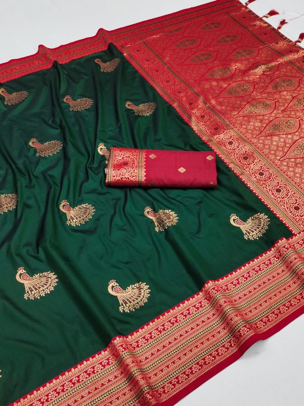 MB Morni Green in Soft Silk Zari Work & Lace Work Saree . Wedding, Party, Festive, Events, Grab it for ₹2099. Delivery 4-6 Working Days. Shop now. | Sarees, Bollywood Sarees, Creative Sarees, Designer Sarees, Embroidered Sarees, Ethnic Saree, Modern Digital sarees, Party Wear Sarees