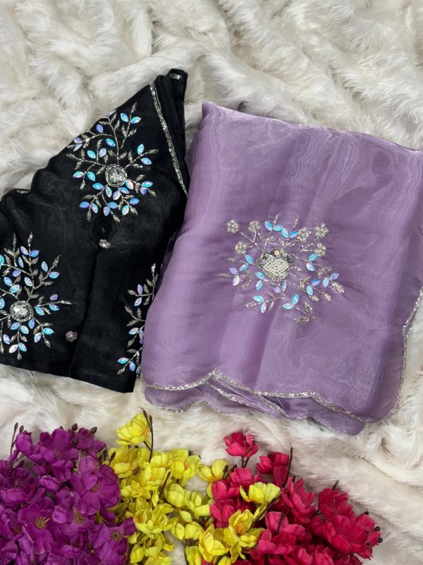 AC JIYA Lavender Soft Jimmy Chuu with Lace Border & Lace Work Saree . Available at ₹3049 only. Delivery 4-6 Working Days. Shop now. | Sarees, Bollywood Sarees, Creative Sarees, Designer Sarees, Embroidered Sarees, Ethnic Saree, Modern Digital sarees, Party Wear Sarees