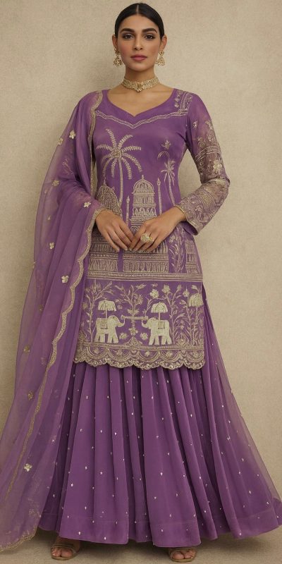 SRK 5247 Lavender Twill Net with Embroidery Work & Bead Work Salwar Suit . Now at just ₹1999. Delivery 4-6 Working Days. Shop now. | Jump Suits, Salwar suit, Casual Suits, Creative suits, Designer Suits, Palazzo Suits, Party Wear Suits, Patiala Suits, Straight Suits