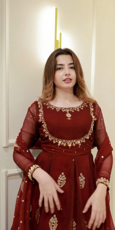 LG 2006 Maroon Georgette Gown Perfect for Wedding, Party, Engagement, Diwali, Sangeet . Exclusive Offer ₹1999. Delivery 4-6 Working Days. Shop now. | Gowns, Bollywood Gowns, Creative Gowns, Designer Gowns, Embroidered Gowns, Party Wear Gowns