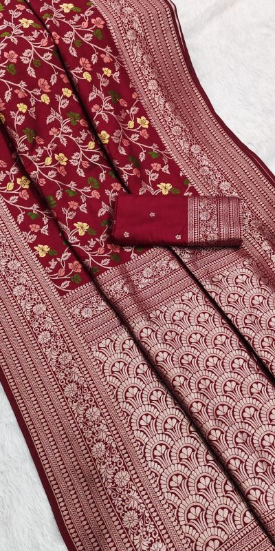 MB 96 Red Color Khaddi Pashmina with Zari Work & Lace Work Saree . Now at just ₹1999. Delivery 4-6 Working Days. Shop now. | Sarees, Bollywood Sarees, Creative Sarees, Designer Sarees, Embroidered Sarees, Ethnic Saree, Modern Digital sarees, Party Wear Sarees