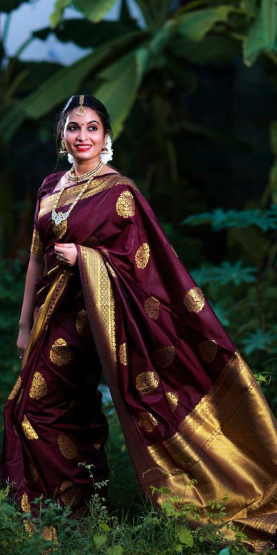 KP 3035 Maroon Soft Lichi Silk Saree Perfect for Wedding, Party, Housewarming, Raksha Bandhan, Family Gatherings . Exclusive Offer ₹1399. Delivery | Sarees, Bollywood Sarees, Creative Sarees, Designer Sarees, Embroidered Sarees, Ethnic Saree, Modern Digital sarees, Party Wear Sarees