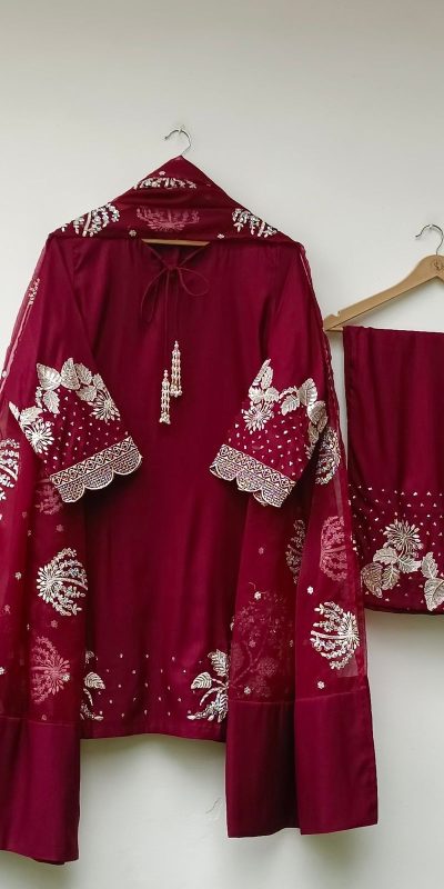 ZSR 3122 Maroon Pure Natural Crep Silk Salwar Suit Perfect for Wedding, Party, Pongal, Onam, Reception – . Available at ₹1849 only. Delivery 4-6 Work | Jump Suits, Salwar suit, Casual Suits, Creative suits, Designer Suits, Palazzo Suits, Party Wear Suits, Patiala Suits, Straight Suits