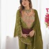 NSR 852 Mehandi Simar Silk With Embroidery Work with Full Sleeve Salwar Suit in . Now at just ₹2099. Delivery 4-6 Working Days. Shop n | Jump Suits, Salwar suit, Casual Suits, Creative suits, Designer Suits, Palazzo Suits, Party Wear Suits, Patiala Suits, Straight Suits