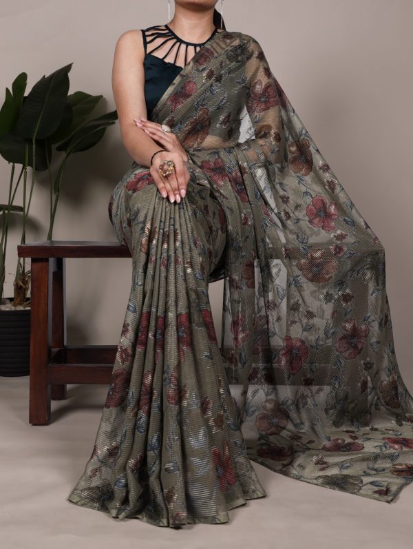 YNF 7051 Mehendi in Lurex Brasso Designer Work Saree . Wedding, Party, Festive, Events, Special Price ₹1799. Delivery 4-6 Working Days. Shop now. | Sarees, Bollywood Sarees, Creative Sarees, Designer Sarees, Embroidered Sarees, Ethnic Saree, Modern Digital sarees, Party Wear Sarees