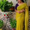 BT 1267 Mustard in Crunchy Chiffon Embroidery Work Saree . Wedding, Party, Festive, Events, Exclusive Offer ₹1749. Delivery 4-6 Working Days. Shop now. | Sarees, Bollywood Sarees, Creative Sarees, Designer Sarees, Embroidered Sarees, Ethnic Saree, Modern Digital sarees, Party Wear Sarees