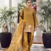 Mustard French Crep Silk With Sequence Salwar  Suit