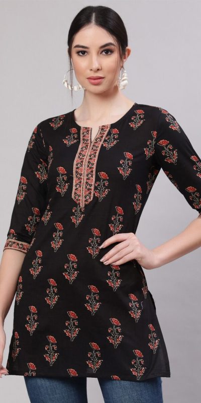 INLI Blush 2.0 Orange Cotton Printed Designer Work Kurti in . Wedding, Party, Festive, Events, Special Price ₹1269. Delivery 4-6 Working Days. Shop now. | Kurti, Bollywood Kurti, Creative Kurtis, Designer Kurti, Party Wear Kurti, Selfie Kurti