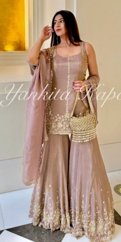 VLM 290 Peach Chinon Silk with Embroidery Work Salwar Suit . Wedding, Party, Festive, Events Festive Deal ₹1849. Delivery 4-6 Working Days. Shop now. | Jump Suits, Salwar suit, Casual Suits, Creative suits, Designer Suits, Palazzo Suits, Party Wear Suits, Patiala Suits, Straight Suits