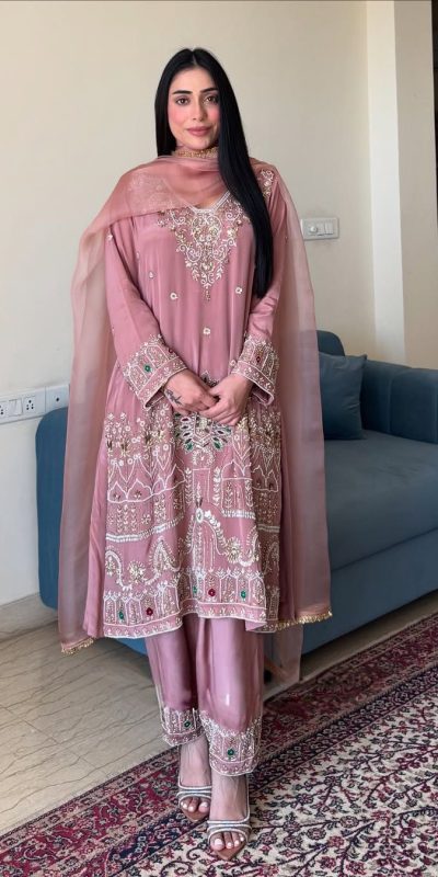 LG 2017 Peach in French Crape Lace Work & Embroidery Work Salwar Suit. Grab it for ₹1999. Delivery 4-6 Working Days. Shop now. | Jump Suits, Salwar suit, Casual Suits, Creative suits, Designer Suits, Palazzo Suits, Party Wear Suits, Patiala Suits, Straight Suits