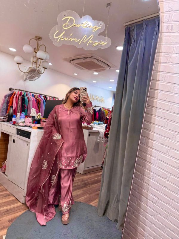 ZSR 3122 Peach Pure Natural Crep Silk Salwar Suit Perfect for Wedding, Party, Pongal, Onam, Reception – . Available at ₹1849 only. Delivery 4-6 Work | Jump Suits, Salwar suit, Casual Suits, Creative suits, Designer Suits, Palazzo Suits, Party Wear Suits, Patiala Suits, Straight Suits