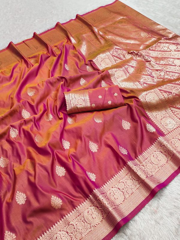 MB 3284 Peach Soft Banarasi Cotton Silk Saree Perfect for Wedding, Party, Eid, Traditional Day, Haldi –. Get it for ₹1899. Delivery 4-6 Working Days. | Sarees, Bollywood Sarees, Creative Sarees, Designer Sarees, Embroidered Sarees, Ethnic Saree, Modern Digital sarees, Party Wear Sarees