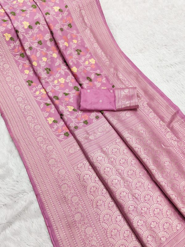 MB 96 Pink Color Khaddi Pashmina with Zari Work & Lace Work Saree . Now at just ₹1999. Delivery 4-6 Working Days. Shop now. | Sarees, Bollywood Sarees, Creative Sarees, Designer Sarees, Embroidered Sarees, Ethnic Saree, Modern Digital sarees, Party Wear Sarees