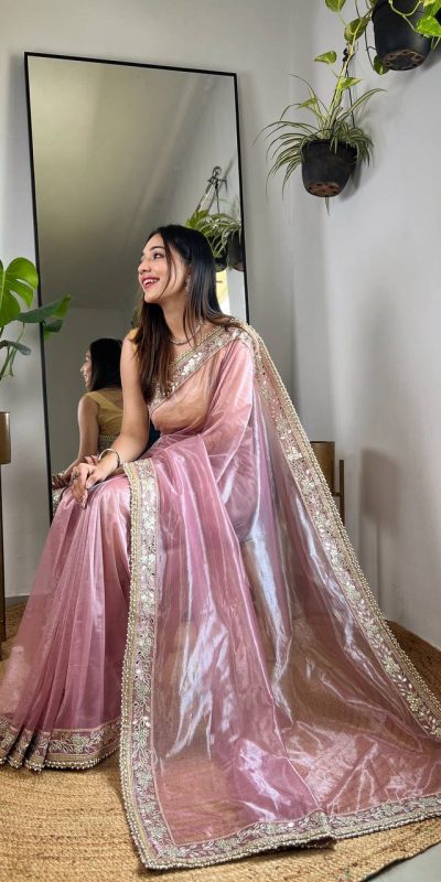 SC 239 Pink Georgette With Lace Work & Lace Border Saree . Wedding, Party, Festive, Events, Exclusive Offer ₹1599. Delivery 4-6 Working Days. Shop now. | Sarees, Bollywood Sarees, Creative Sarees, Designer Sarees, Embroidered Sarees, Ethnic Saree, Modern Digital sarees, Party Wear Sarees