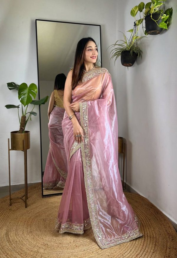 SC 239 Pink Georgette With Lace Work & Lace Border Saree . Wedding, Party, Festive, Events, Exclusive Offer ₹1599. Delivery 4-6 Working Days. Shop now. | Sarees, Bollywood Sarees, Creative Sarees, Designer Sarees, Embroidered Sarees, Ethnic Saree, Modern Digital sarees, Party Wear Sarees