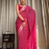 KP 5083 Pink Soft Lichi Silk Perfect for Wedding, Party, Family Gatherings, Sangeet, Diwali Cloth. Saree. Get it for ₹1399. Delivery 4-6 Working Days. | Sarees, Bollywood Sarees, Creative Sarees, Designer Sarees, Embroidered Sarees, Ethnic Saree, Modern Digital sarees, Party Wear Sarees