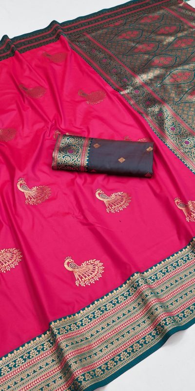 MB Morni Pink in Soft Silk Zari Work & Lace Work Saree . Wedding, Party, Festive, Events, Grab it for ₹2099. Delivery 4-6 Working Days. Shop now. | Sarees, Bollywood Sarees, Creative Sarees, Designer Sarees, Embroidered Sarees, Ethnic Saree, Modern Digital sarees, Party Wear Sarees
