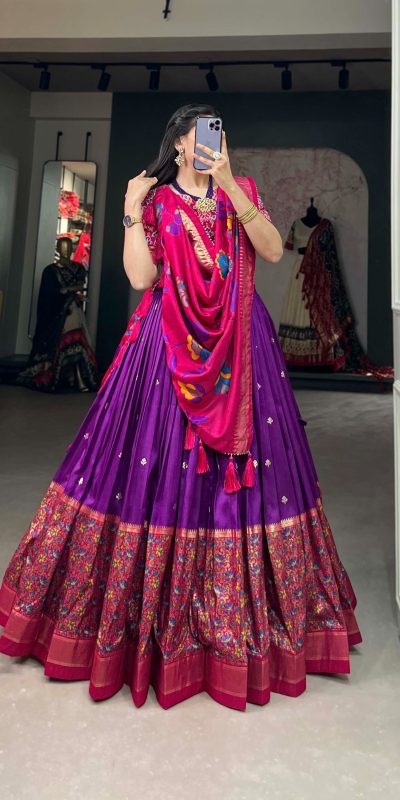 LNB 1211 Pink Tasar Silk Lehenga Choli Perfect for Wedding, Party, Lohri, Festival Celebrations, Anniversary Get it for ₹2449. Delivery 4-6 Working Days | Lehenga, Bollywood Lehenga, Creative Lehenga, Designer Lehenga, Embroidered Lehenga, Party Wear Lehenga