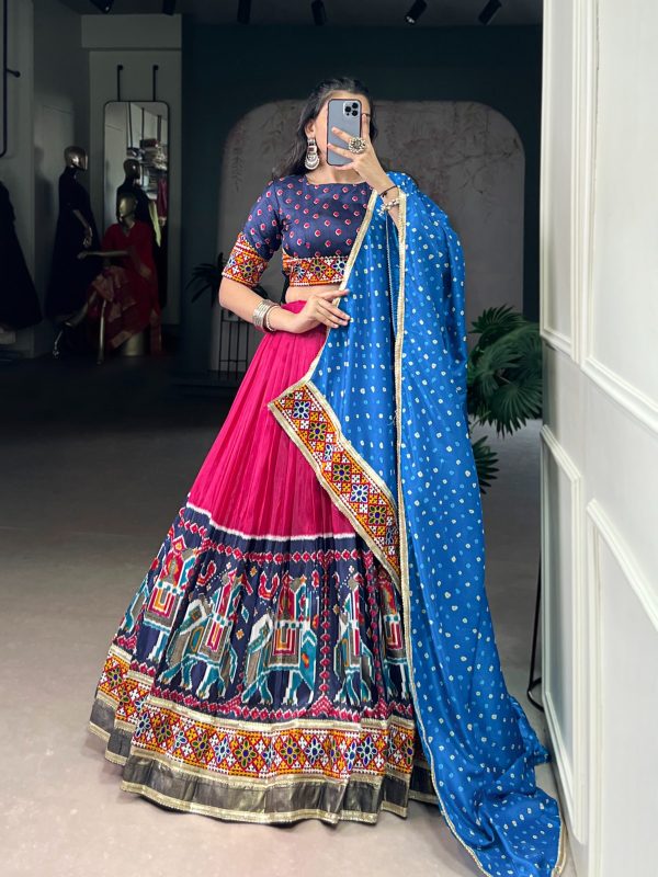 LNB 1726 Pink Tasar Silk With Gamth Work & Mirror Work Lehenga Choli . Festive Deal ₹2999. Delivery 4-6 Working Days. Shop now. | Lehenga, Bollywood Lehenga, Creative Lehenga, Designer Lehenga, Embroidered Lehenga, Party Wear Lehenga