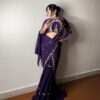 BE 280 Purple Georgette Lehenga Saree Perfect for Wedding, Party, Cultural Events, Housewarming, Ganesh Chaturthi . Affordable Price ₹2399. Delivery 4- | Lehenga, Bollywood Lehenga, Creative Lehenga, Designer Lehenga, Embroidered Lehenga, Party Wear Lehenga