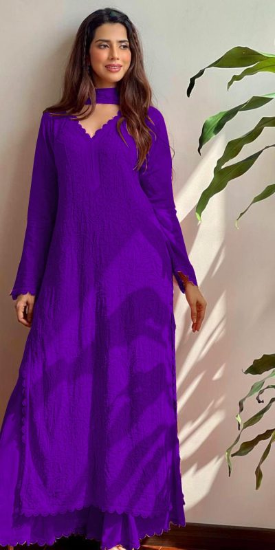 BE 170 Purple Color Georgette Thread Embroidery Salwar Suit Wedding, Party, Festive events, etc.  Expected Delivery  4-6 Working Days @1999/- | Salwar suit, Casual Suits, Creative suits, Designer Suits, Palazzo Suits, Party Wear Suits, Patiala Suits, Straight Suits