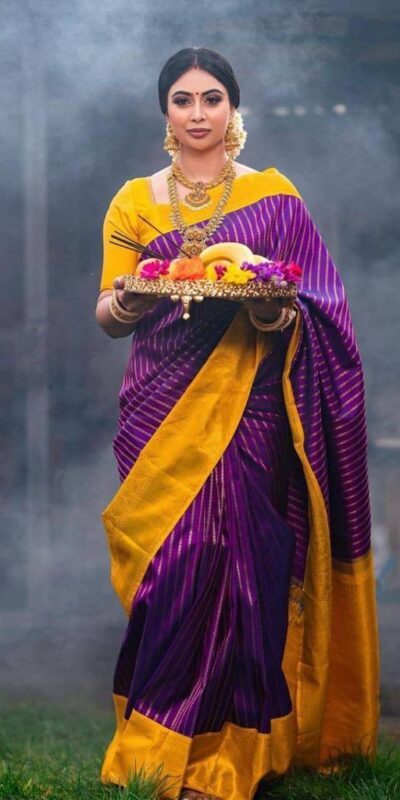 KP 5006 Purple Soft Lichi Silk Saree Perfect for Wedding, Party, Raksha Bandhan, Durga Puja, Ganesh Chaturthi . Introductory Price ₹1499. Delivery | Sarees, Bollywood Sarees, Creative Sarees, Designer Sarees, Embroidered Sarees, Ethnic Saree, Modern Digital sarees, Party Wear Sarees