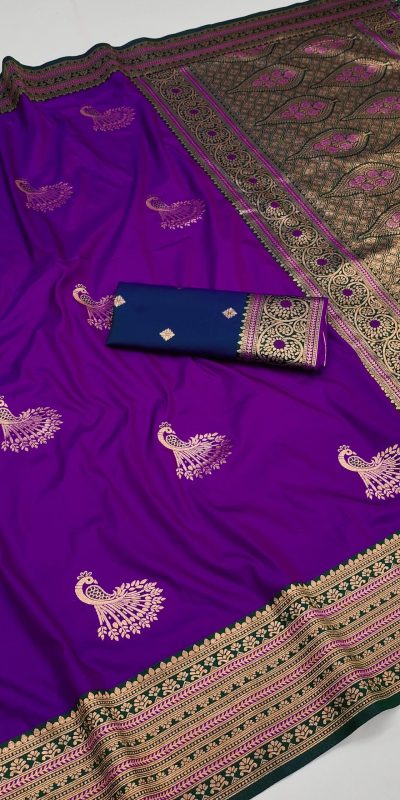 MB Morni Purple in Soft Silk Zari Work & Lace Work Saree . Wedding, Party, Festive, Events, Grab it for ₹2099. Delivery 4-6 Working Days. Shop now. | Sarees, Bollywood Sarees, Creative Sarees, Designer Sarees, Embroidered Sarees, Ethnic Saree, Modern Digital sarees, Party Wear Sarees