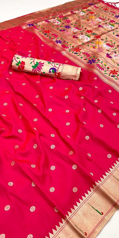 MB 150 Red A Pethani silk Saree Perfect for Wedding, Party, Baisakhi, Reception, Traditional Day – . Affordable Price ₹2549. Delivery 4-6 Working | Sarees, Bollywood Sarees, Creative Sarees, Designer Sarees, Embroidered Sarees, Ethnic Saree, Modern Digital sarees, Party Wear Sarees
