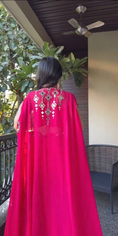 LG 1911 Red in Georgette Embroidery Work & Mirror Work Salwar Suit . Exclusive Offer ₹2399. Delivery 4-6 Working Days. Shop now. | Jump Suits, Salwar suit, Casual Suits, Creative suits, Designer Suits, Palazzo Suits, Party Wear Suits, Patiala Suits, Straight Suits